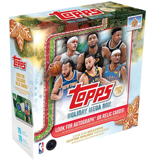 PRE-ORDERS 2025/26 Topps Holiday Basketball Mega Box