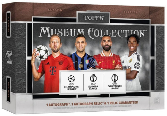 PRE-ORDER 2025/26 Topps Museum Collection UEFA Club Competitions Soccer Hobby Box