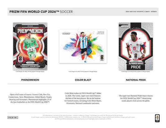 PRE-ORDER 2026 Panini Prizm World Cup Soccer Hobby Box