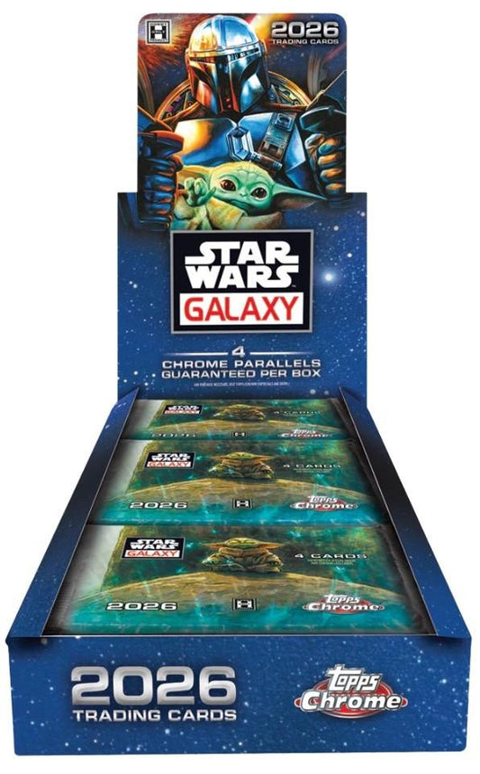 PRE-ORDER 2026 Topps Chrome Galaxy Star Wars Hobby Box
