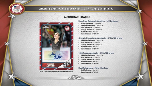 2026 Topps Chrome US Olympic & Paralympic Hopefuls Hobby Box