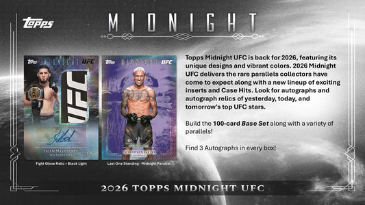 PRE-ORDER 2026 Topps UFC Midnight Hobby Box