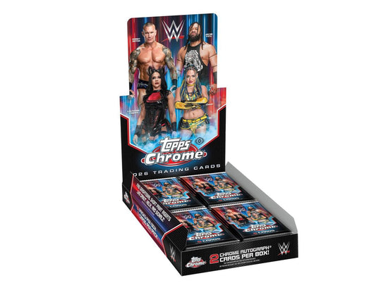 PRE-ORDER 2026 Topps Chrome WWE Hobby Box