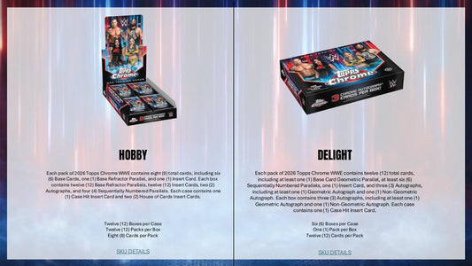 PRE-ORDER 2026 Topps Chrome WWE Delight Box