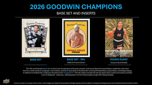 PRE-ORDER 2026 Upper Deck Goodwin Champions Hobby Box
