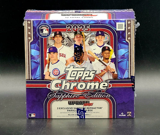 2025 Topps Chrome Update Series Baseball Sapphire Edition Box
