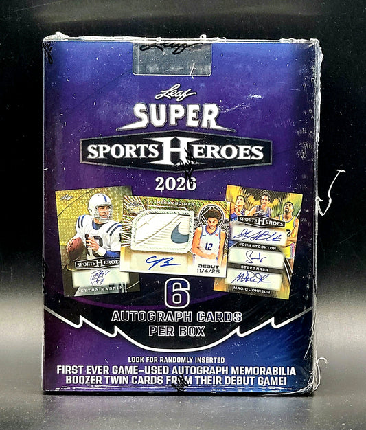2026 Leaf Metal Super Sports Heroes Hobby Box