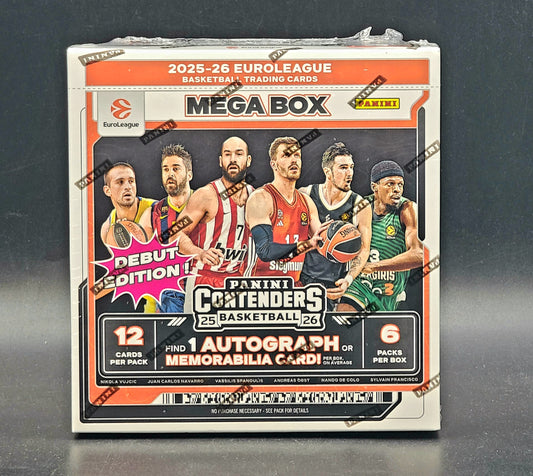 2025/26 Panini Contenders EuroLeague Basketball Hobby Mega Box