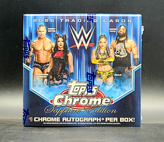 2026 Topps Chrome WWE Sapphire Edition Box