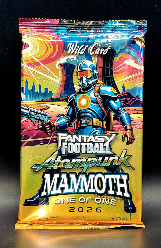 2026 Wild Card Fantasy Football Atompunk Mammoth Football Pack
