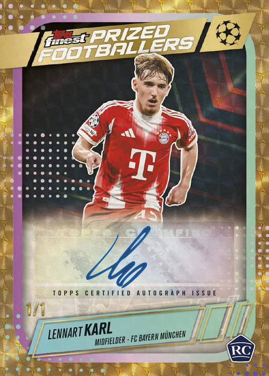 PRE-ORDER 2025/26 Topps Finest UEFA Club Competitions Soccer Hobby