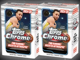 2024/25 Topps Chrome Basketball Blaster Box (2 boxes)