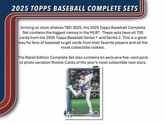 2025 Topps Factory Complete Baseball Set (Retail)