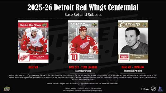 2025/26 Upper Deck Detroit Red Wings Centennial Hobby Box