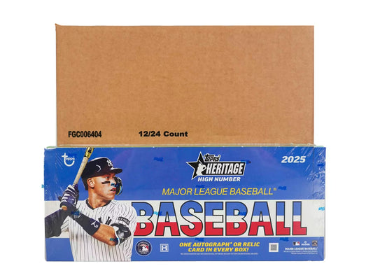 2025 Topps Heritage High Number Baseball Hobby 12 Box Case