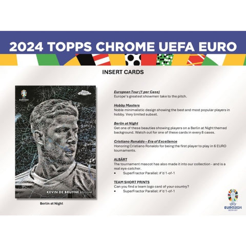 PRE-ORDER 2023/24 Topps UEFA Euro Chrome Soccer Hobby Box