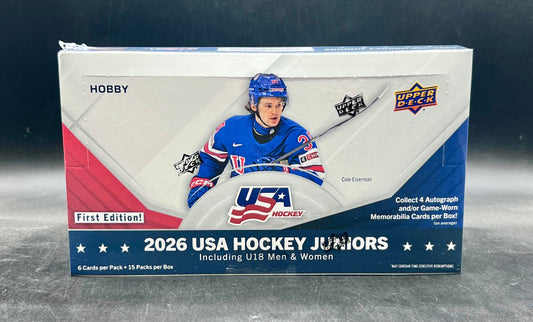 2026 Upper Deck Team USA Juniors Hockey Hobby Box