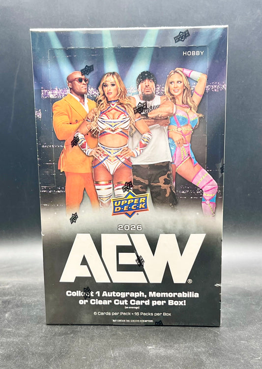 PRE-ORDER 2026 Upper Deck All Elite Wrestling (AEW) Hobby Box