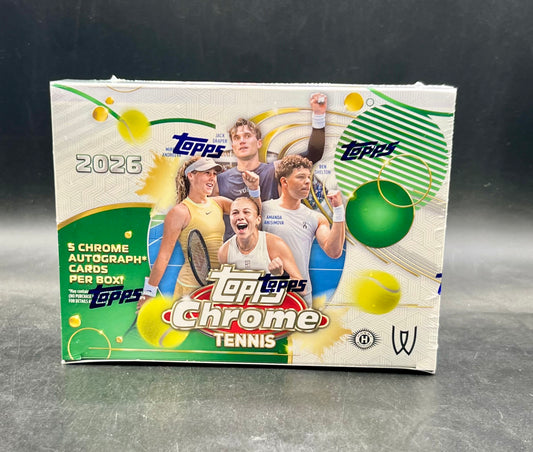 PRE-ORDER 2026 Topps Chrome Tennis Delight Box