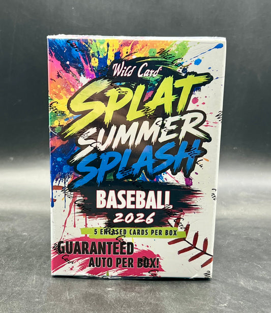 2026 Wild Card Splat Summer Splash Baseball Box