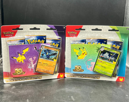 Pokemon 30th Celebration Tech Sticker Collection Pack(Random Promo)