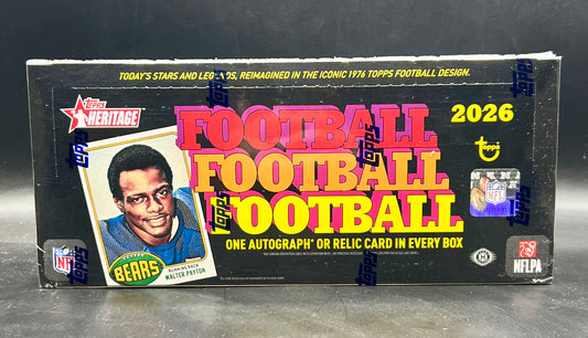 2026 Topps Heritage Football Hobby Box