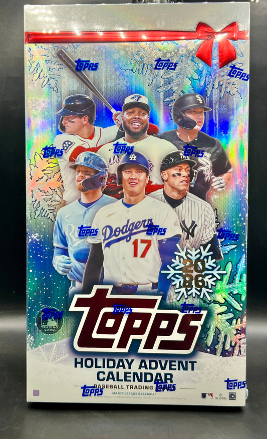 2026 Topps Holiday Baseball Advent Calendar Box