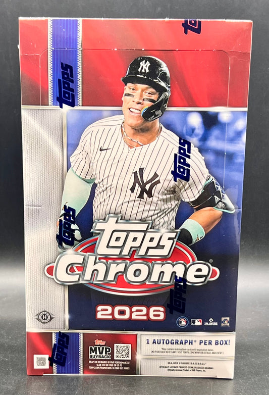 2026 Topps Chrome Baseball Hobby Box