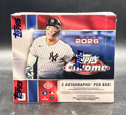 2026 Topps Chrome Baseball Jumbo Box