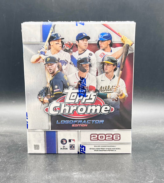 2026 Topps Chrome Baseball Logofractor Edition Box