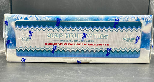 2026 Topps Holiday Baseball 3 Tin Box