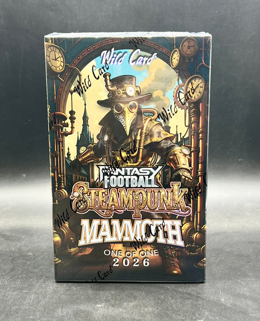 2026 Wild Card Fantasy Football Steampunk Mammoth Hobby Football Box