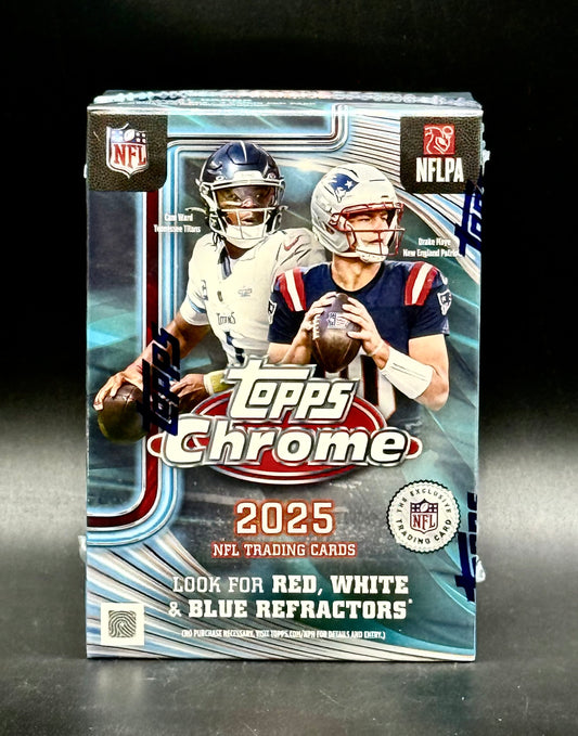 2025 Topps Chrome Football Blaster Box