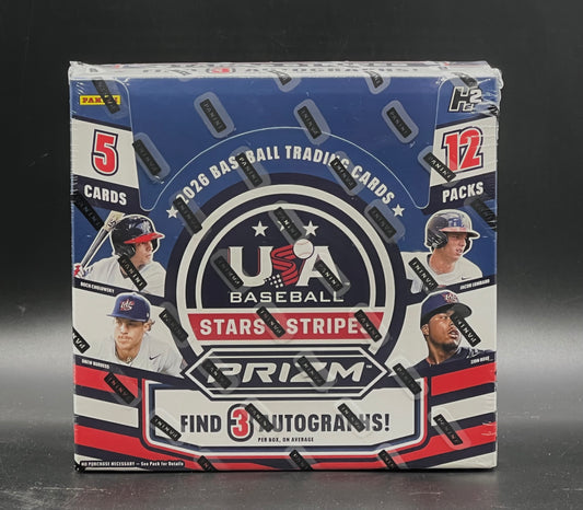2026 Panini USA Stars & Stripes Prizm Baseball H2 Box