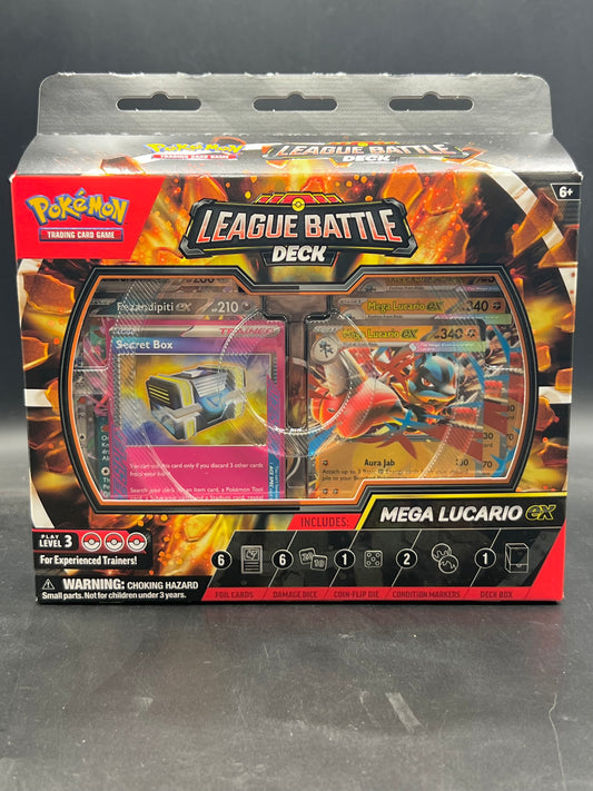 Pokemon Mega Lucario ex League Battle Deck Box