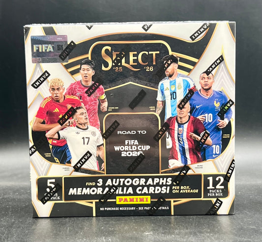 2025/26 Panini Select Road To FIFA World Cup 2026 Soccer Hobby Box