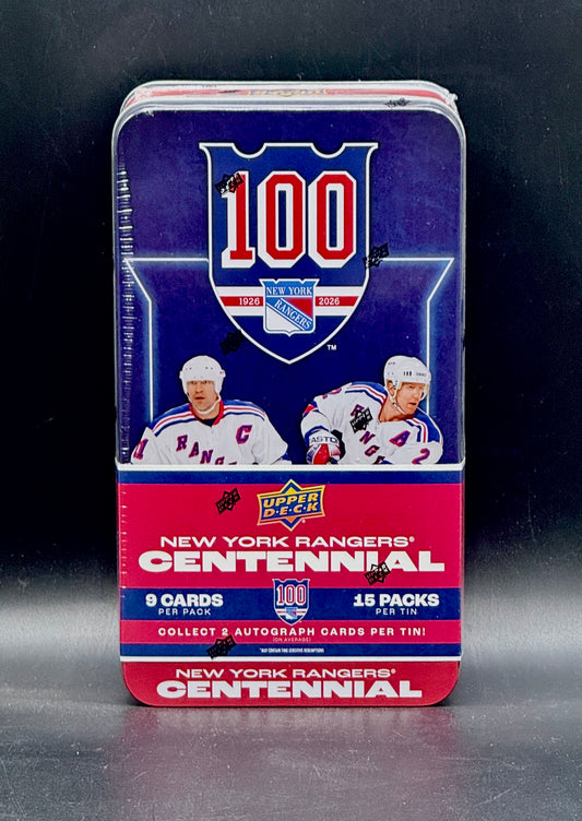 2025/26 Upper Deck New York Rangers Centennial Hockey Hobby Tin