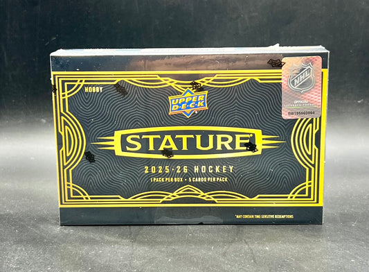 PRE-ORDER 2025/26 Upper Deck Stature Hockey Hobby Box