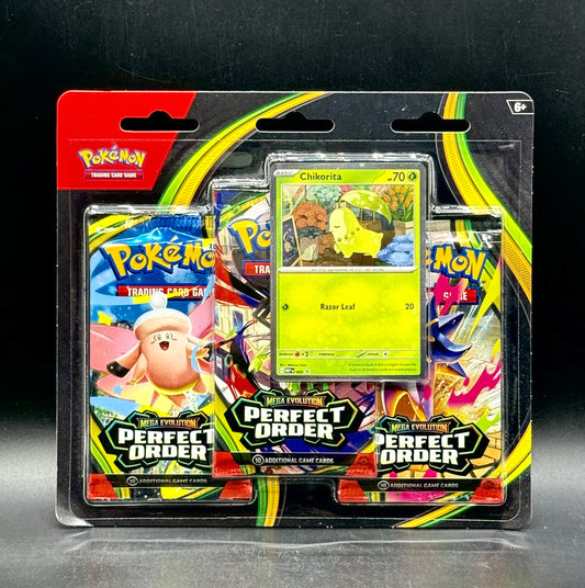 Pokemon Mega Evolution Perfect Order 3-Pack Blister