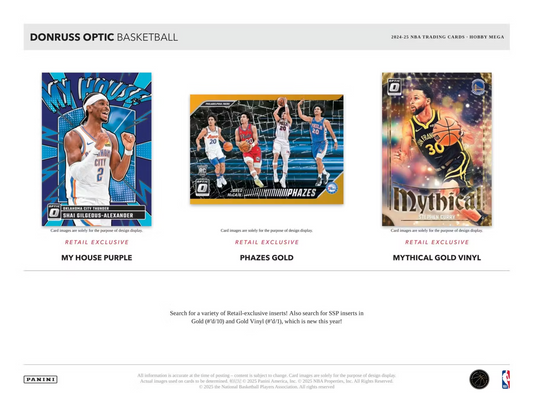 2024/25 Panini Donruss Optic Basketball Hobby Mega Box