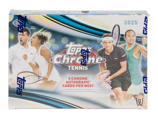 PRE-ORDER 2025 Topps Chrome Tennis Breaker's Delight Box