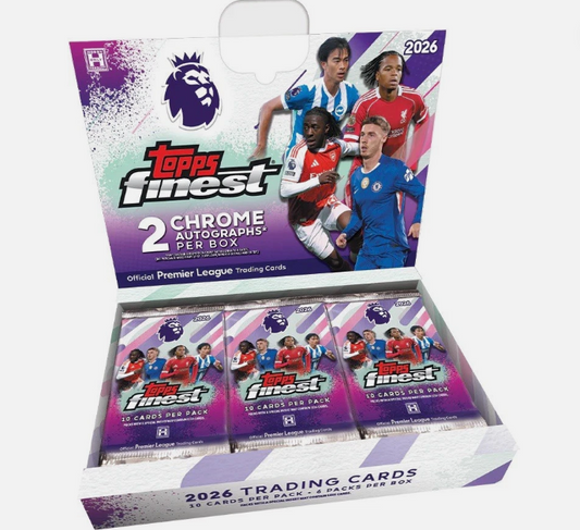 PRE-ORDER 2026 Topps Finest Premier League Soccer Hobby Box