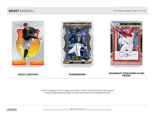 2025 Panini Select Baseball Blaster Box
