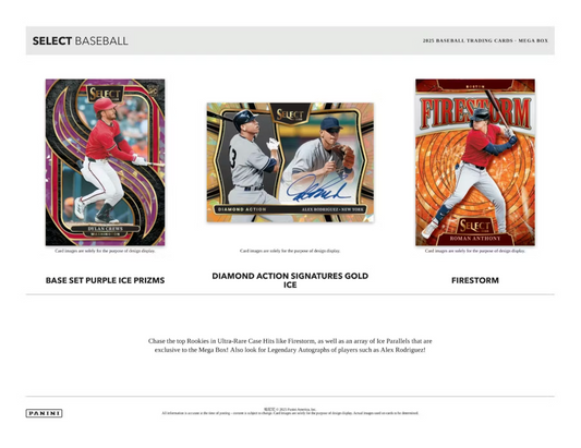 2025 Panini Select Baseball Mega Box