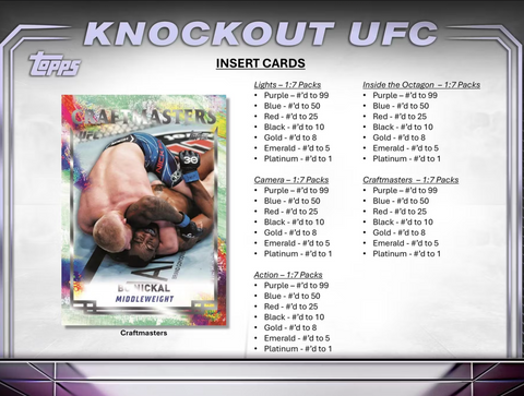 2024 Topps UFC Knockout Hobby Box