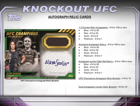 2024 Topps UFC Knockout Hobby Box