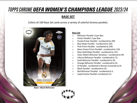 2023/24 Topps UEFA Women's Champions League Chrome Soccer Hobby Box