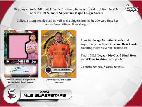 2024 Topps MLS Superstars Soccer Hobby Box