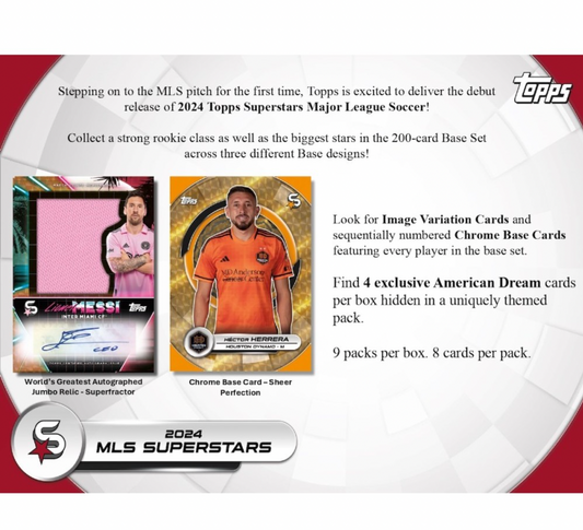 2024 Topps MLS Superstars Soccer Blaster Box