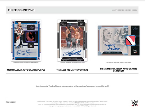 2024 Panini Three Count WWE Hobby Box